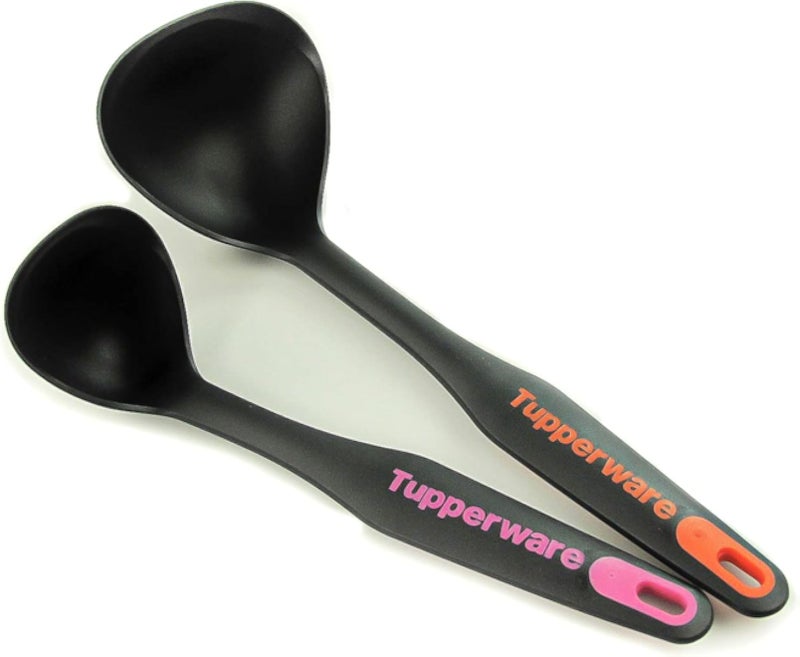 Tupperware Ladle E48 black orange + Small Ladle F63 pink black 10193