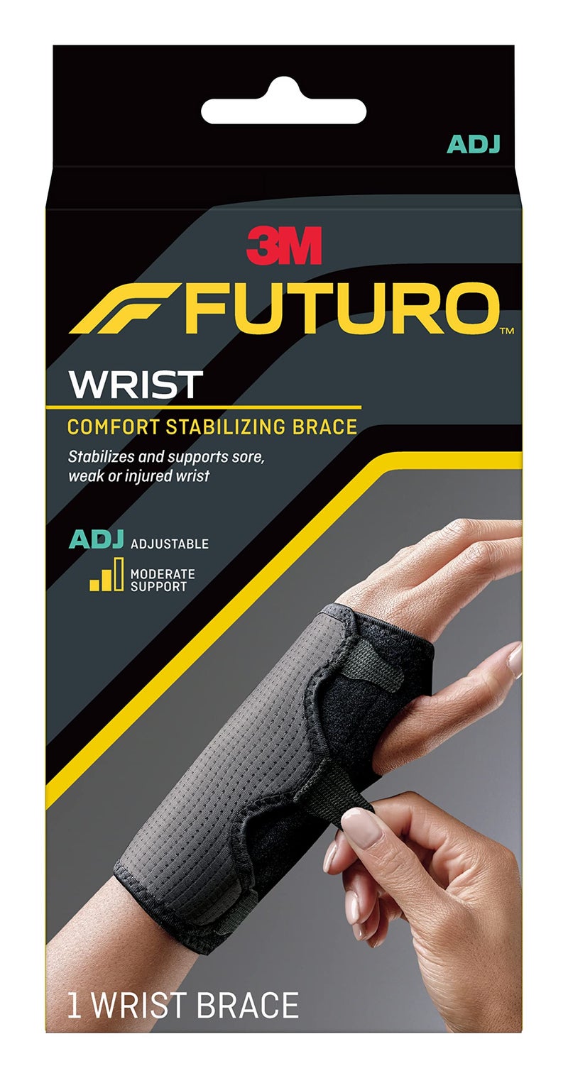 FUTURO Comfort Stabilizing Wrist Brace, Helps Support Sprains, Strains, and Symptoms of Carpal Tunnel Syndrome, One Size - Image 1