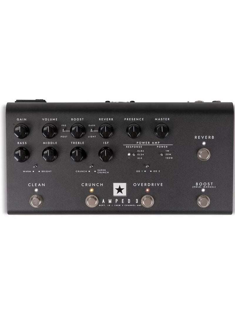 Blackstar Dept. 10 Amped 3 -The 100-Watt 3 Channel High Gain Amp Pedal. - Image 1