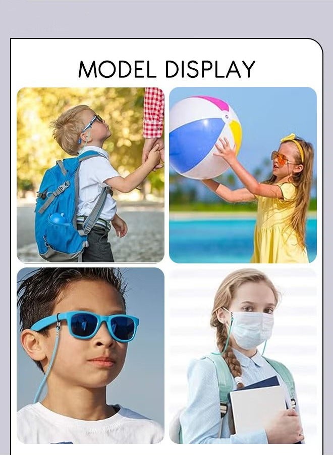 5Pcs Kids Cartoon Glasses Straps, Multi-Function Eyeglasses String, Eyewear Retainer, Mask Necklace Lanyard, Sunglasses Holder for Boys Girls, Multicolor - Image 5