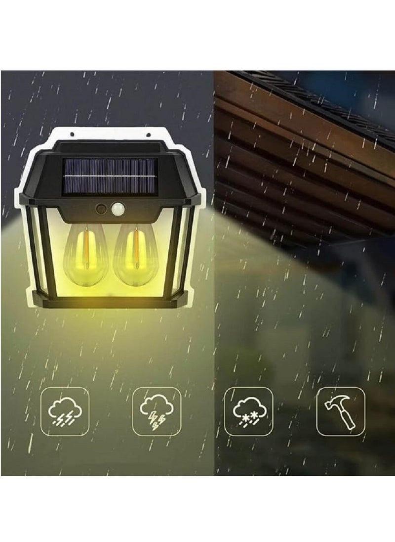 Generic - Solar-Powered Motion Sensor Wall Lamp: Illuminate Your Courtyard and Garden with Waterproof LED Lighting Powered by Sunlight - Image 1