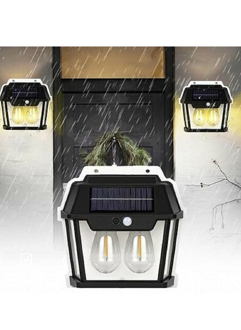 Generic - Solar-Powered Motion Sensor Wall Lamp: Illuminate Your Courtyard and Garden with Waterproof LED Lighting Powered by Sunlight - Image 1