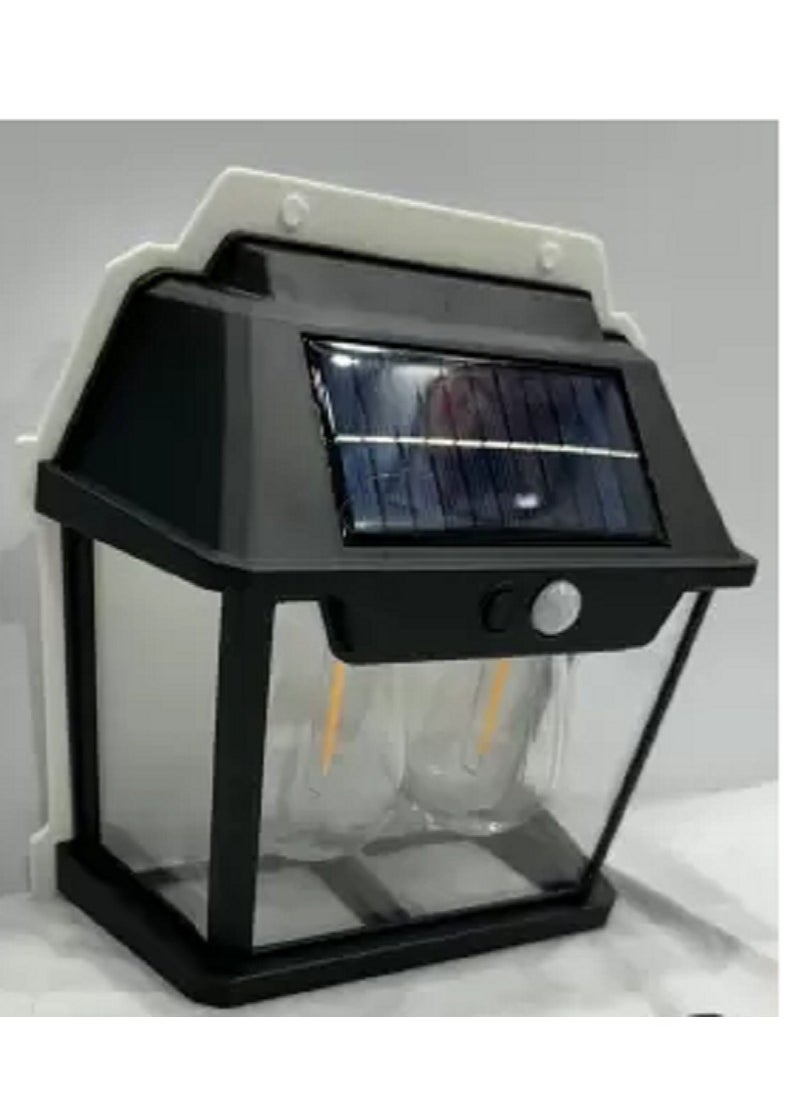 Generic - Solar-Powered Motion Sensor Wall Lamp: Illuminate Your Courtyard and Garden with Waterproof LED Lighting Powered by Sunlight - Image 1