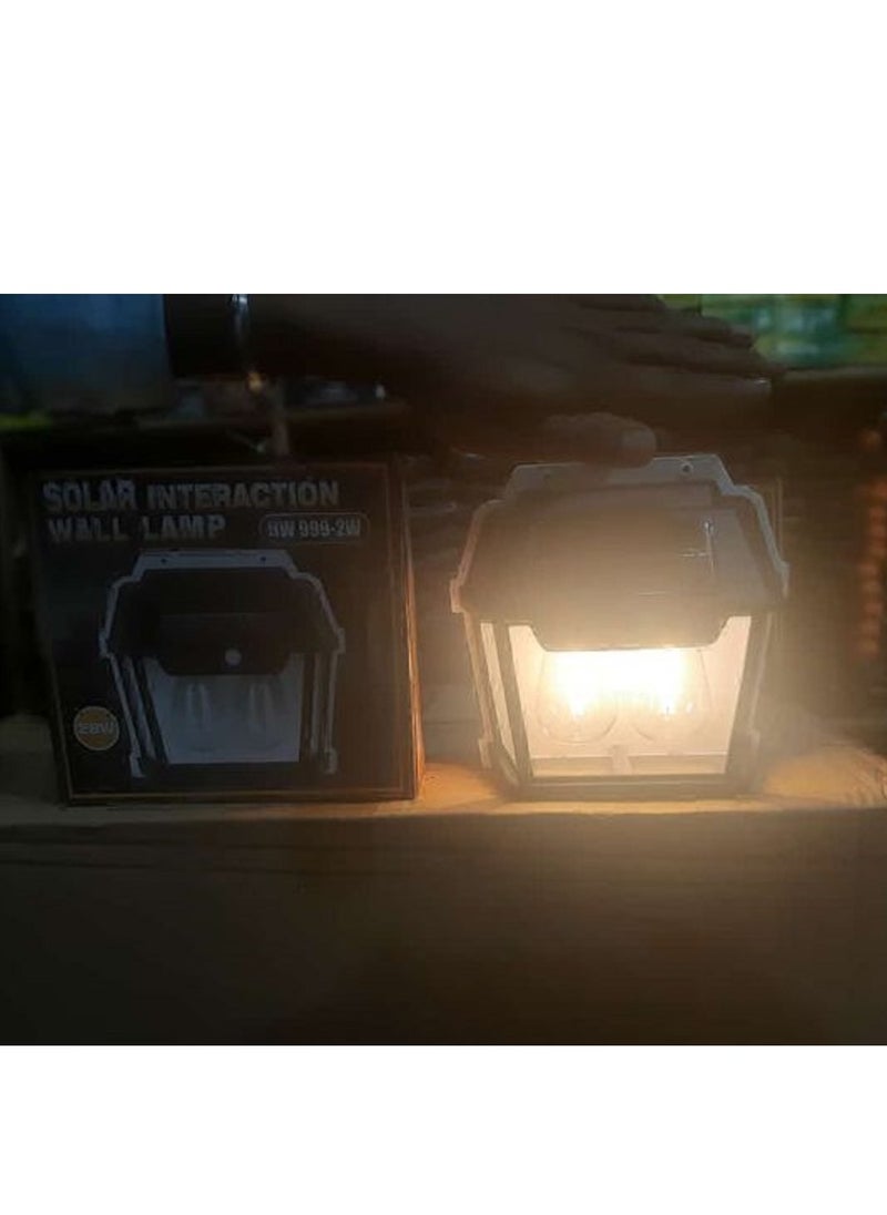 Generic - Solar-Powered Motion Sensor Wall Lamp: Illuminate Your Courtyard and Garden with Waterproof LED Lighting Powered by Sunlight - Image 1
