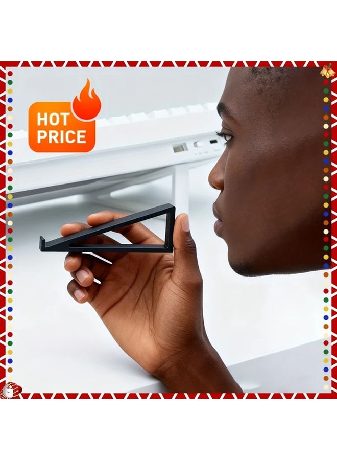 Black Keyboard Lifting Bracket Non Slip Monitor Stand Height Adjustment - Image 2