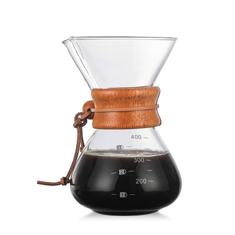 Supply Of High Borosilicate Glass Pour-Over Coffee Pot, High Temperature Resistant, 400Ml, High Quality, Simple Style - Image 2