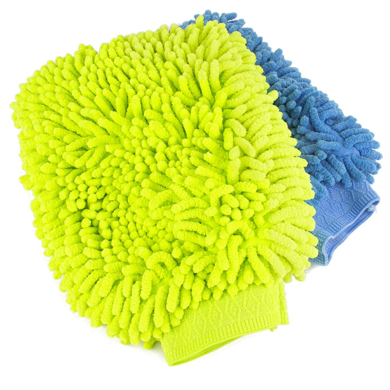 Zwipes Chenille Microfiber Premium ScratchFree Car Wash Mitt 2Pack Color may vary