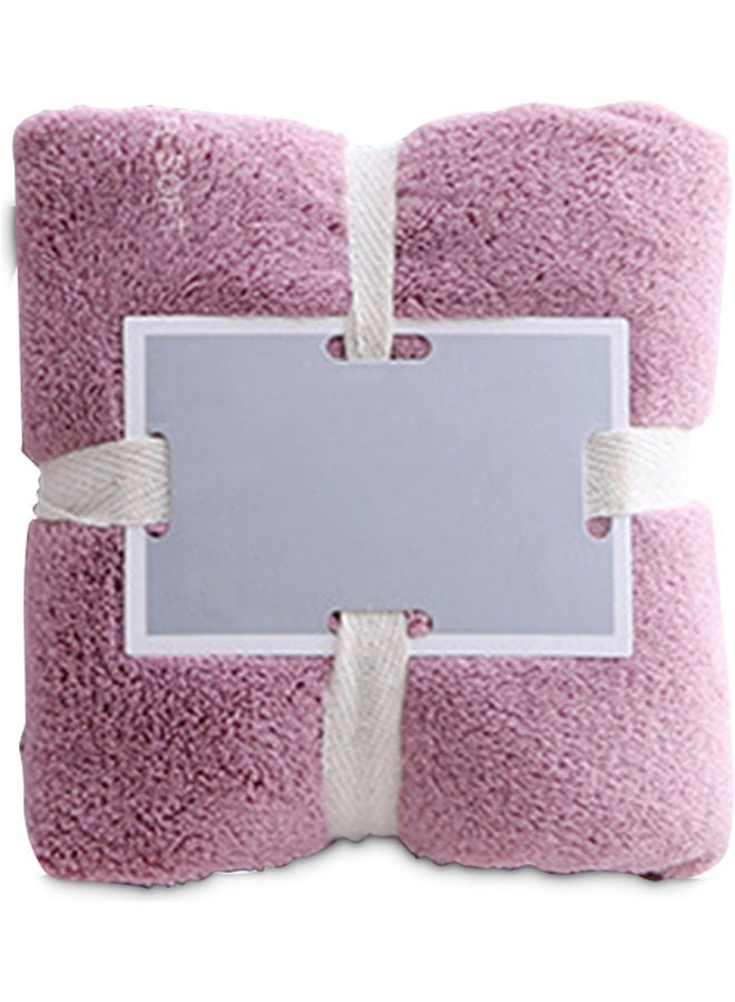 NIBEMINENT Multipurpose Soft Fluffy Towel Purple 22 x 6 22cm