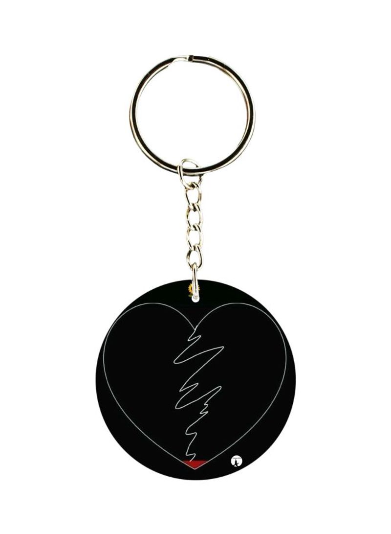 Heart Printed Keychain