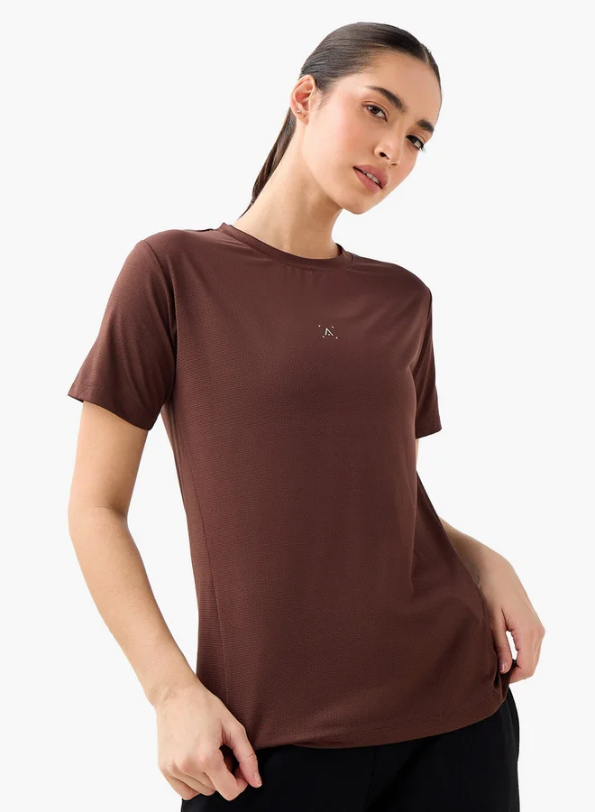 ADOT by Splash Textured Gym T-shirt