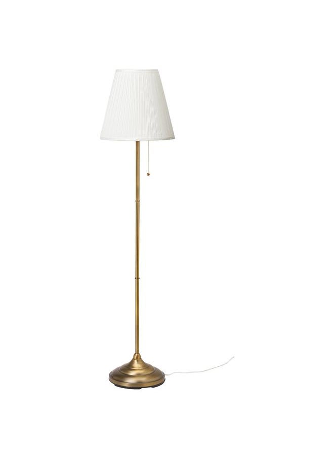 Zaboon Floor lamp, brass/white  - Image 1