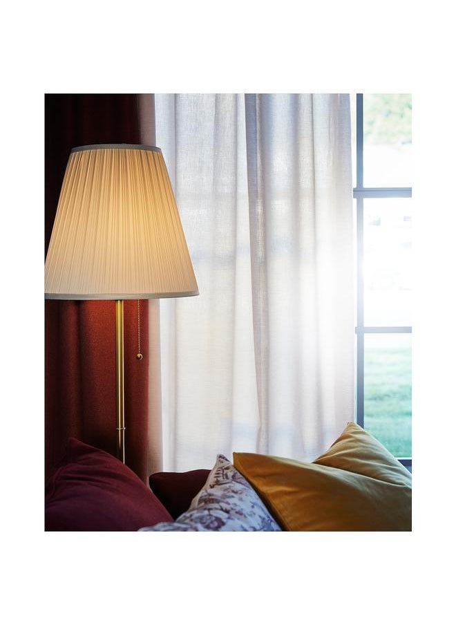 Zaboon Floor lamp, brass/white  - Image 3