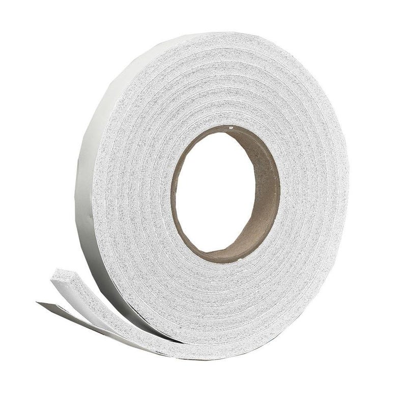Frost King R338WH Sponge Rubber Foam Tape 38in Wide x 316in Thick x 10ft Long White