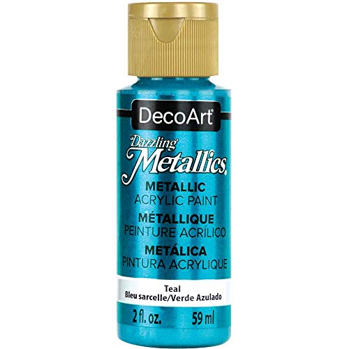 DecoArt دهان ديكو آرت المعدني المتألق، 2 أونصة، تركواز - Image 4