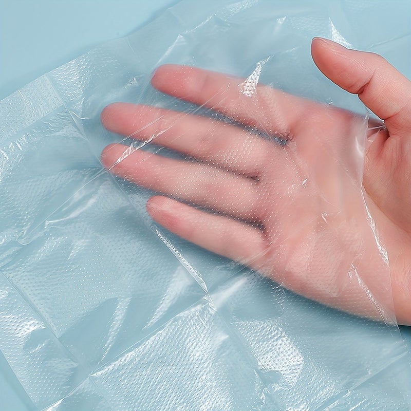 50 قطعة من أغطية مقاعد المرحاض القابلة للاستخدام الواحد، مصنوعة من PVC المقاوم للماء، أغطية مرحاض محمولة للسفر، أغطية صحية محمولة للطائرات والتخييم، مستلزمات الحمام، ضرورية للمراحيض العامة، تغليف فردي مستقل. - Image 5