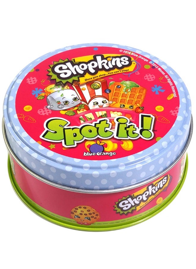 Spot it Spot It! Shopkins Card Game, Matching Game, Fun Kids Game for Family Game Night, Travel Game for Kids, Great Gift for Kids, Average Playtime 15 Minutes  - Image 1