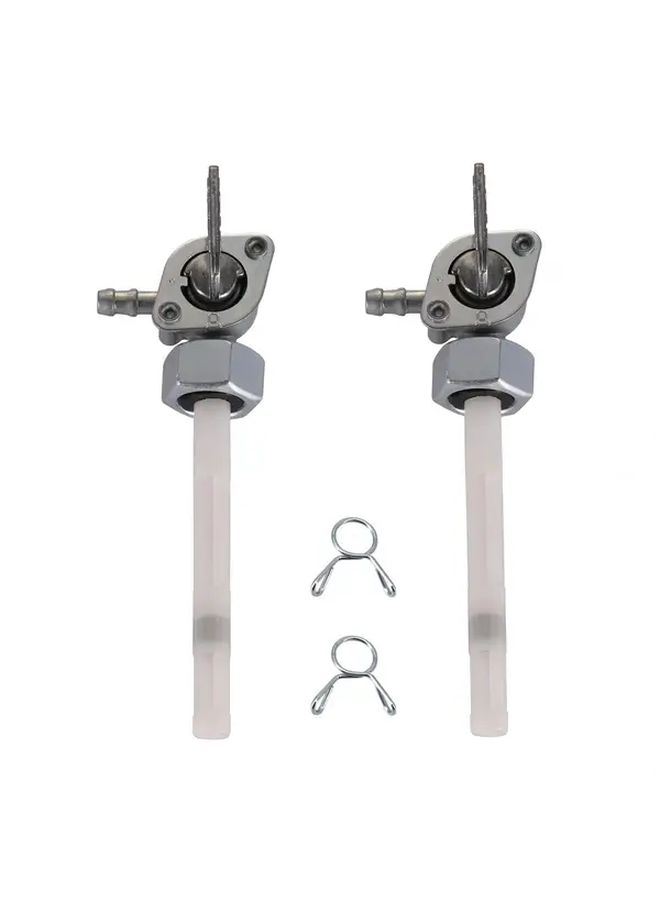 مجموعتان من مفتاح صمام الوقود المعدني المتين M14x1.25mm مناسب لدراجات ATV والدراجات الترابية وعربات الجو كارت ودراجات الحفر والدراجات الرباعية ذات 4 عجلات بسعة 50cc و250cc - Image 1