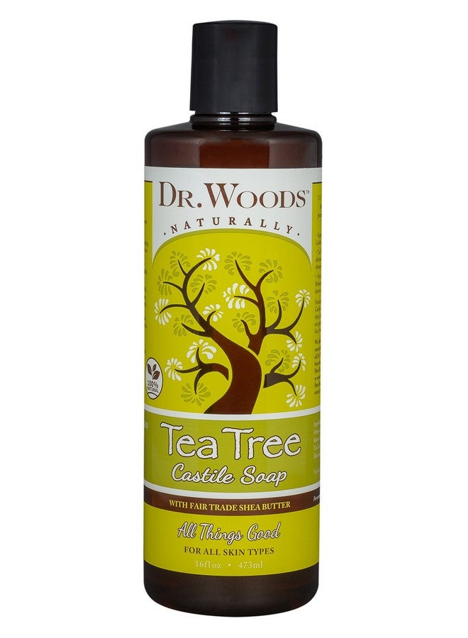 د.وودز صابون قشتالي سائل من شجرة الشاي النقي مع زبدة الشيا العضوية 16 أونصة (عبوة من قطعتين) - Image 2