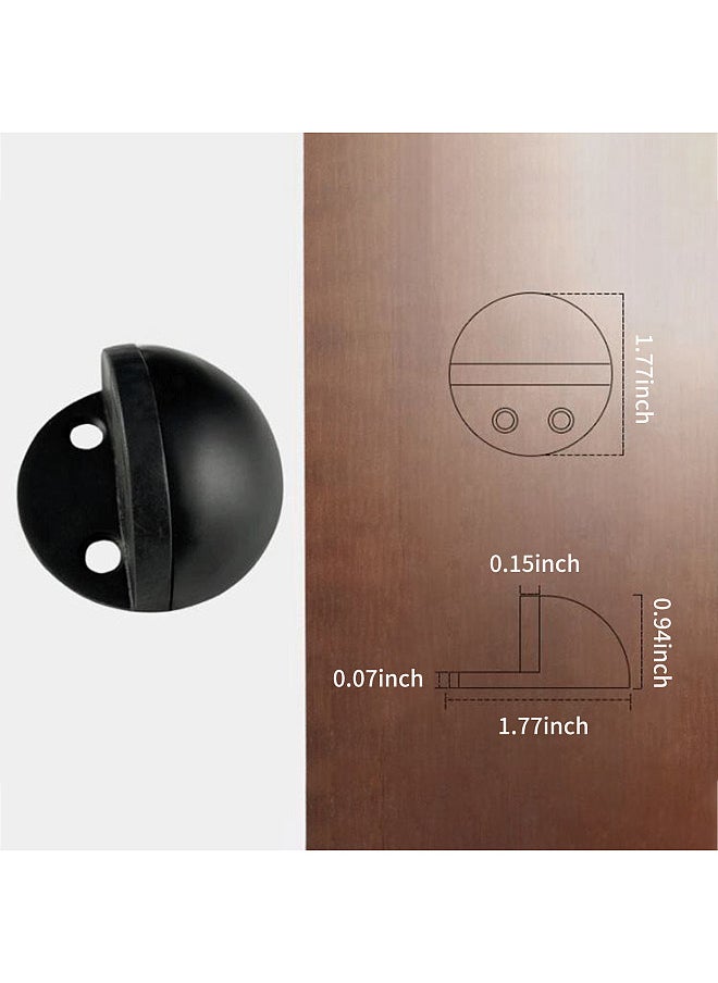 Generic Door Stopper, Half Dome Floor Mount Drilling and Self-Adhesive Door Stop, to Protect Wall Door Cupboards  - Image 4