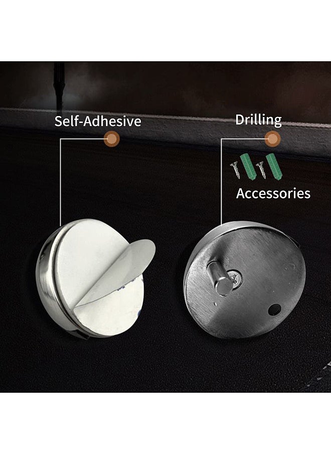 Generic Door Stopper, Half Dome Floor Mount Drilling and Self-Adhesive Door Stop, to Protect Wall Door Cupboards  - Image 3