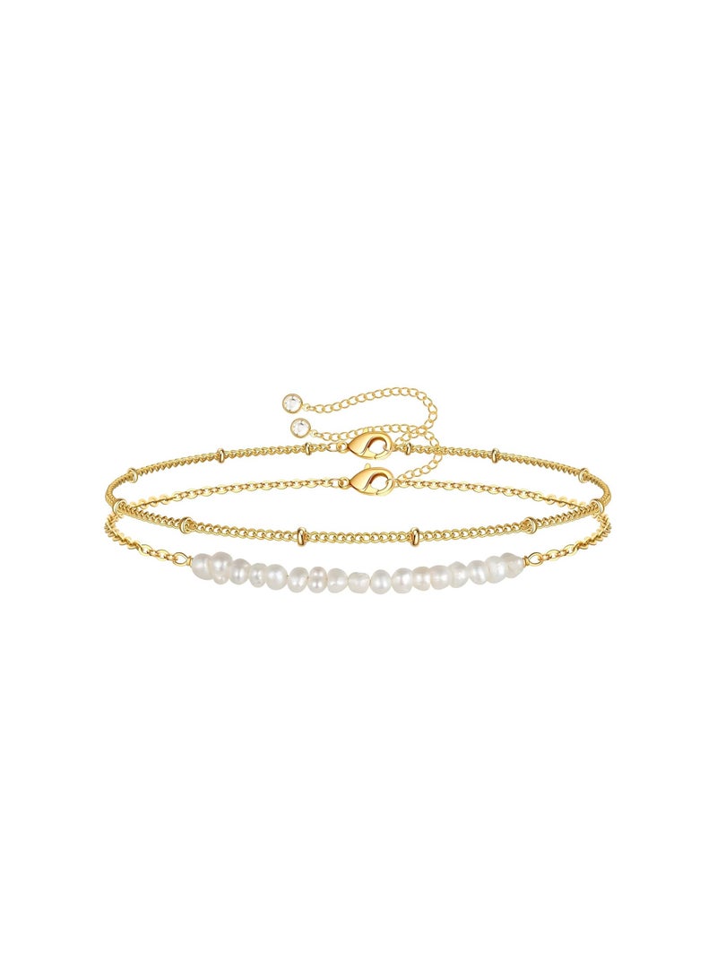 Kaaf Creations 18K gold plated Stainless steel bracelet for Women and Girls, Intensity, 18/16+5 cm Length, Waterproof, Hypoallergenic, long lasting and does not tarnish. - Image 1