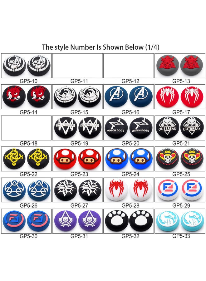 Skin-friendly Hand Feeling PS4/PS5 Handle Rocker Cap PS5 Silicone Cap PS5 Cartoon Button Cap Silicone Protective Cap-Product Color:Gp5-4-105 Hose - Image 3