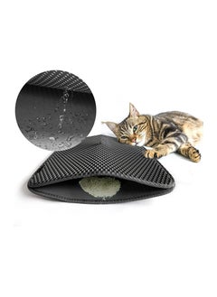 XICEN Cat Litter Mat,Litter Trapping Mat for Cat Sand Litter Box Honeycomb Double Layer Design non-slip Waterproof Mat, Washable Pet Bed  - Image 1