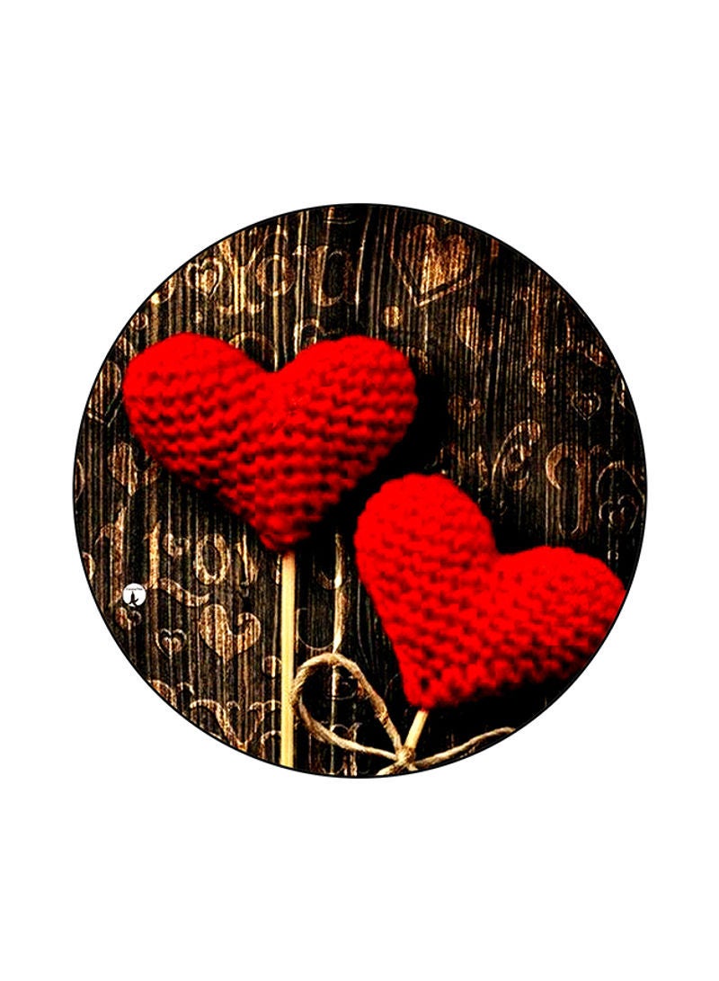 Hearts Print Mouse Pad Multicolour