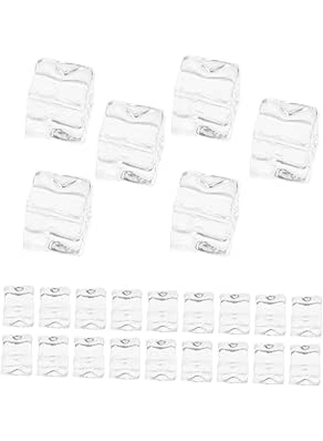 Reusable Realistic Faux Ice Cubes 200Pcs Irregular Shape For Drinks Party Decorations Photography Props - Image 1