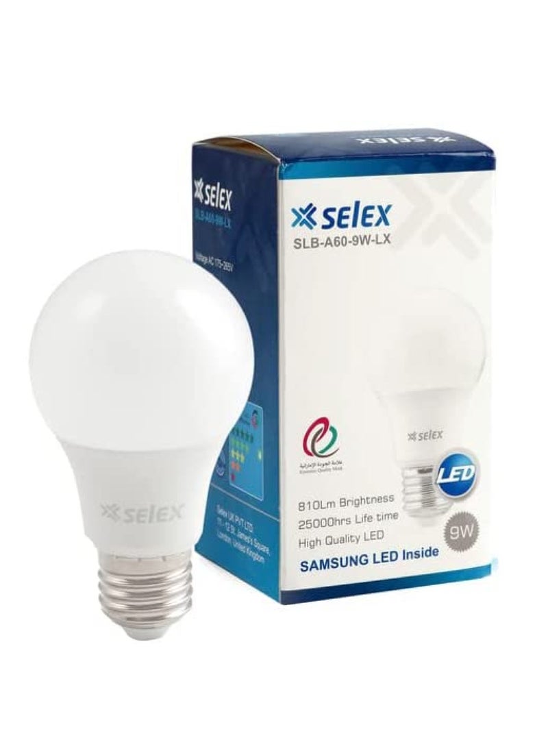 Selex - LED LAMP 9W E27 SLB-A60-9W-LX SAMSUNG-SELEX WW (PACK OF 10) - Image 1