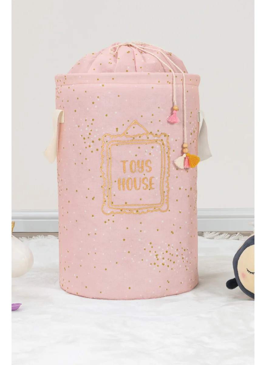Tabu Home Round Laundry Toy Basket