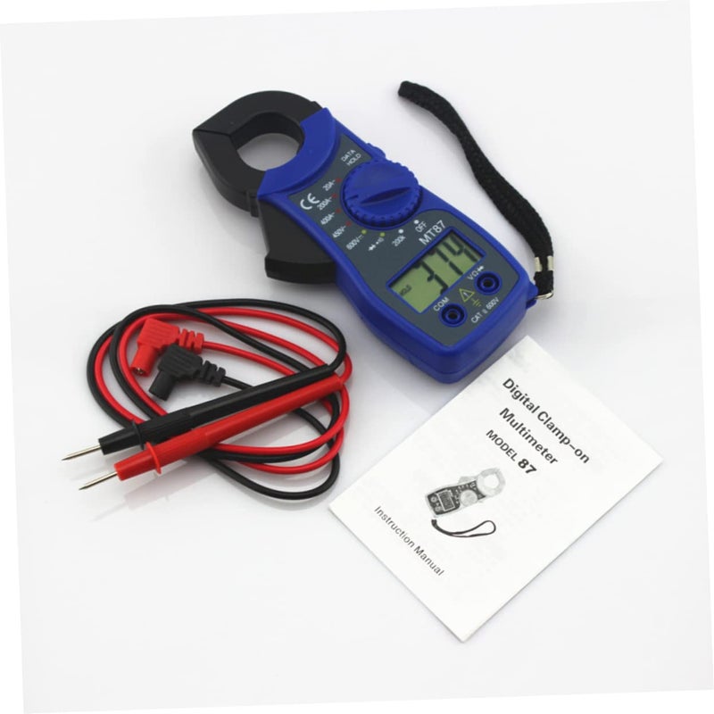 Blue Mini Digital Clamp Multitester High Sensitivity Voltage Measurement Off Warning Diode Testing - Image 3