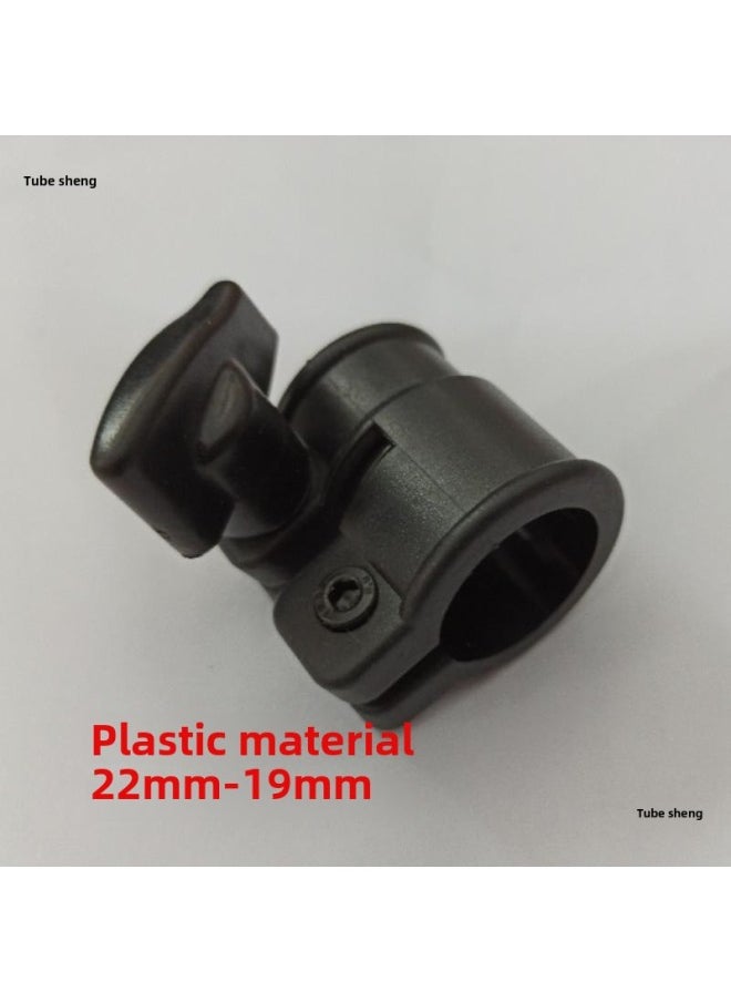 Generic Photography Camera Tripod Bracket Lamp Holder Locking Clamp Buckle Fixing Fixture Fishing Telescopic Rod Plastic Round Pipe Fittings-Body Color: About 4.5cm Long  - Image 3