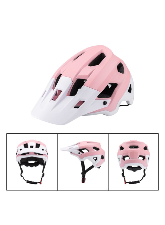 Pink White Bicycle Helmets, Cycling Helmets, Mountain Bike Helmets, Off-road Helmets, Safety Helmets, Riding Helmets