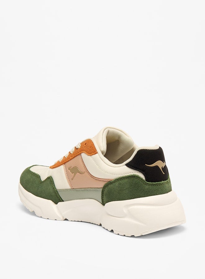kangaROOS Women's Panelled Sneakers with Lace-Up Closure - Image 2
