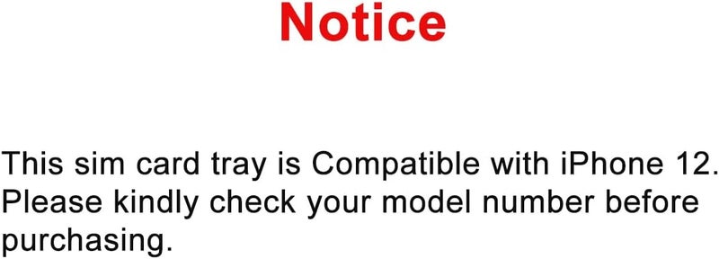 Perzework SIM Card Tray Holder Slot Replacement for iPhone 12 (Blue) with Waterproof Rubber Ring and Eject Pin (Single Sim Version) - Image 4