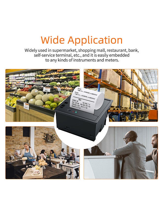 Generic - Embedded Thermal Receipt Printer 58MM Mini Label Printing Module with USB+TTL Serial Port Support ESC/POS Commands for Weighing Apparatus Cash Register Self-Service Terminal - Image 1