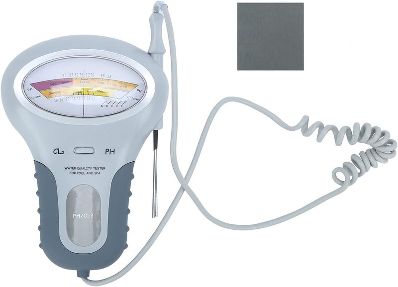 [Ship within Saudi Arabia] Portable PH and Meter for Swimming Pool Water Quality Monitoring - Electrical Water Tester for Routine PH and CL2 Level Measurement in Spas and Water Sources - Compact Design New seasonal launch Heat resistant design Quick delivery Riyadh Jeddah Irresistible price Super practical Indoor & outdoor usable Fast delivery to major cities 5-star rated item Super fine craft Just landed in store Meet daily life needs Ideal for various demands Thousands bought This year new model Recommended by Saudi locals Limited edition Cost-effective pick Easy for adults & kids Daily hot sale Excellent buyer feedback High popularity pick Stock running out quickly One-time only offer Rare in stock - Image 1