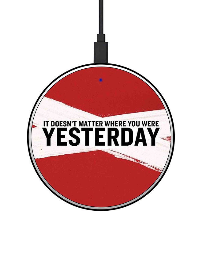 NIBEMINENT 15W Fast Wireless Charger Ultra Slim Multicolour