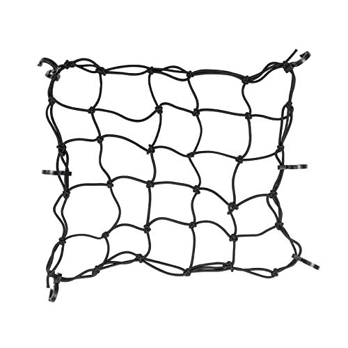 7 x 5 Heavy Duty Bungee Cord Cargo Net Stretches to 14 x 10Latex Truck Bed Mesh with 12Pcs Free Adjustable Hooks for Secure Carrying on Roof Luggage RackCargo Carrier and Pickup Truck Bed