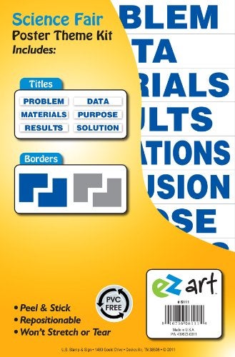 Headline Sign 6111 EZ Art Science Fair Theme Kit for Create-Your-Own Posters, Made in USA - Image 2