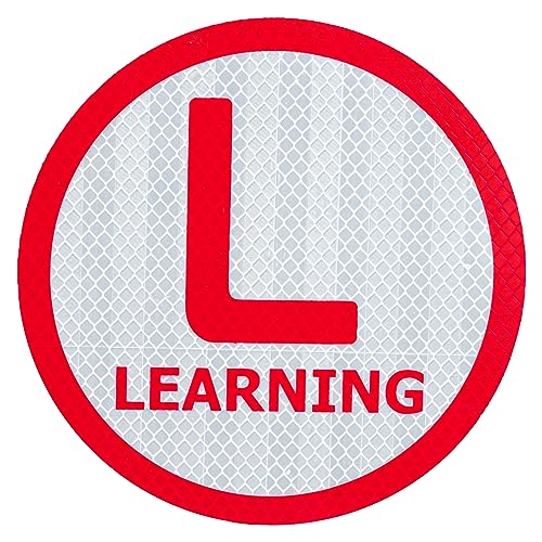 Goelite Reflective L Sticker for Learning Driver, Waterproof Board Sticker for Car, Easily Removable Material (15cm x 15 cm, 2pcs) (Style 2) - Image 1