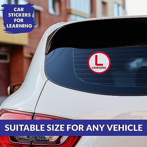 Goelite Reflective L Sticker for Learning Driver, Waterproof Board Sticker for Car, Easily Removable Material (15cm x 15 cm, 2pcs) (Style 2) - Image 2