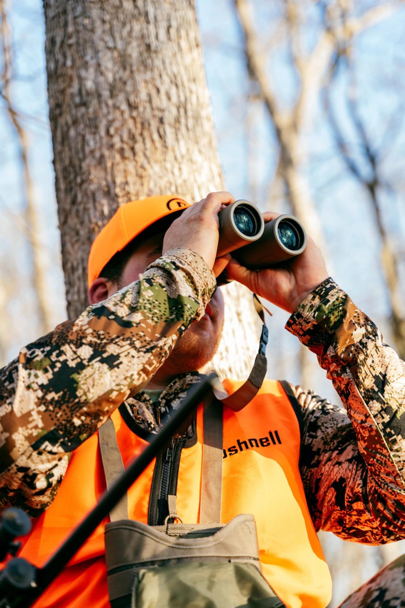 Bushnell R3 10x42 Binoculars with Vault Lite Bino Chest Harness, HD Optical System, Fully Multi-Coated Lenses, EXO Barrier, IPX7 Waterproof - Binoculars for Bird Watching and Wildlife Observation - Image 3