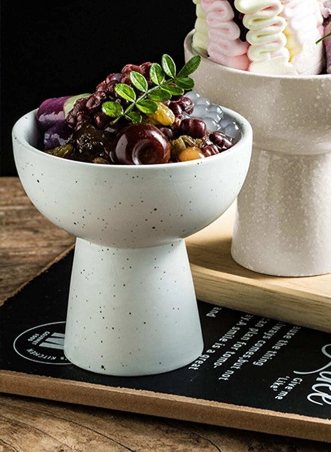 شيبشيب أوعية الحلوى السيراميكية ، وأوعية الآيس كريم للسندايس ، والفواكه ، والسلطات ، والوجبات الخفيفة - Image 4