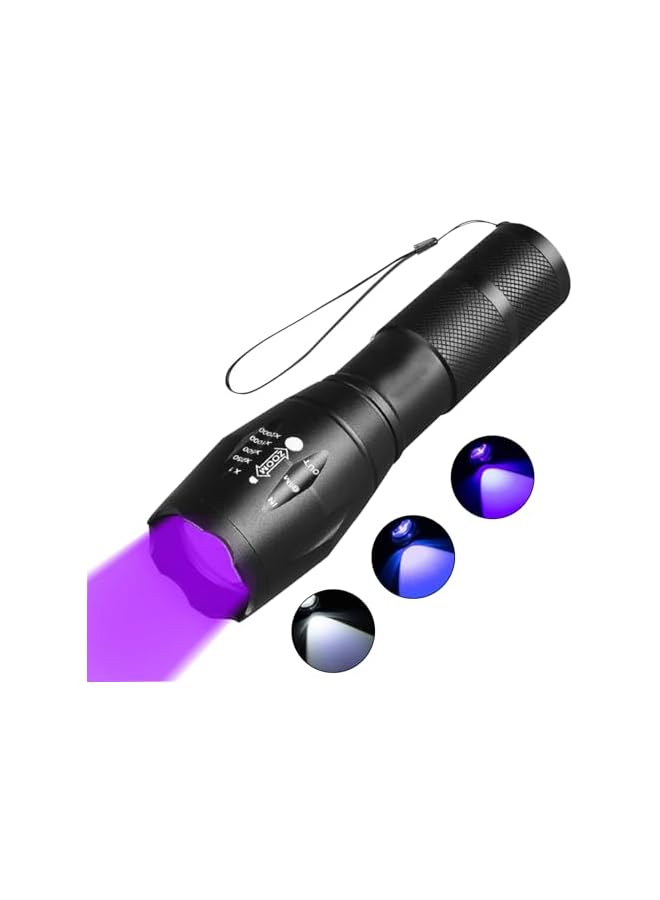 PROMASS promass Rechargeable Black Light UV Flashlights,395 nm LED Flashlight,Black Light Mini Torch,3-in-1 Portable Handheld Flashlights for Pet Urine Detector Scorpion, Resin Curing, Bed Bug, Nails  - Image 2