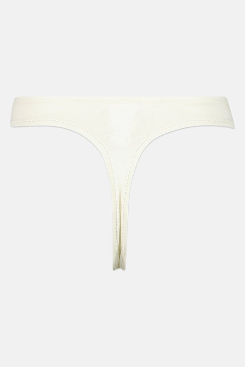 Rene Rofe Women 5 Pieces Plain Thong Panties, Multicolor - Image 4