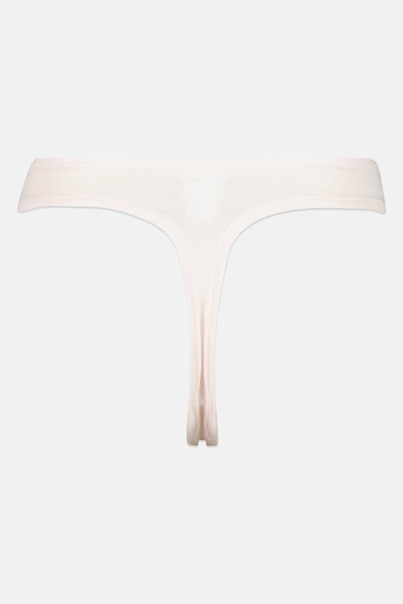 Rene Rofe Women 5 Pieces Plain Thong Panties, Multicolor - Image 2