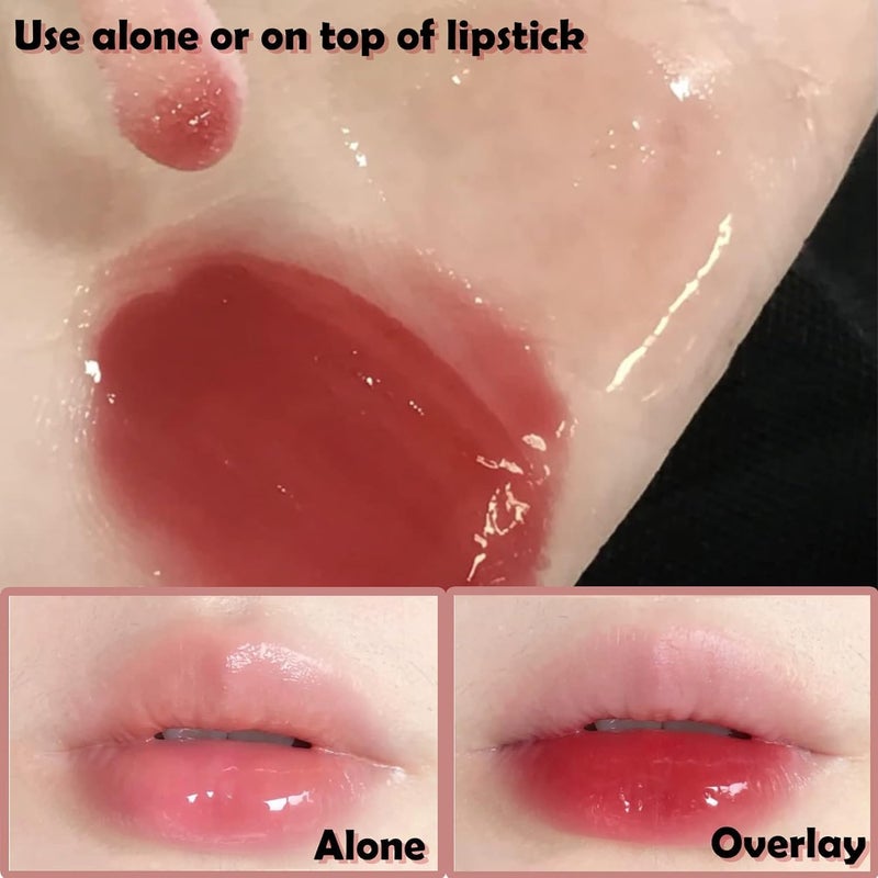 ChicAbode 2 Pcs Lip Gloss Set, Lip Gloss Moisturizing Liquid Lipstick, Natural, for Women and Girls, Glossy Make Up Comfort Oil Transparent Kit - Image 5