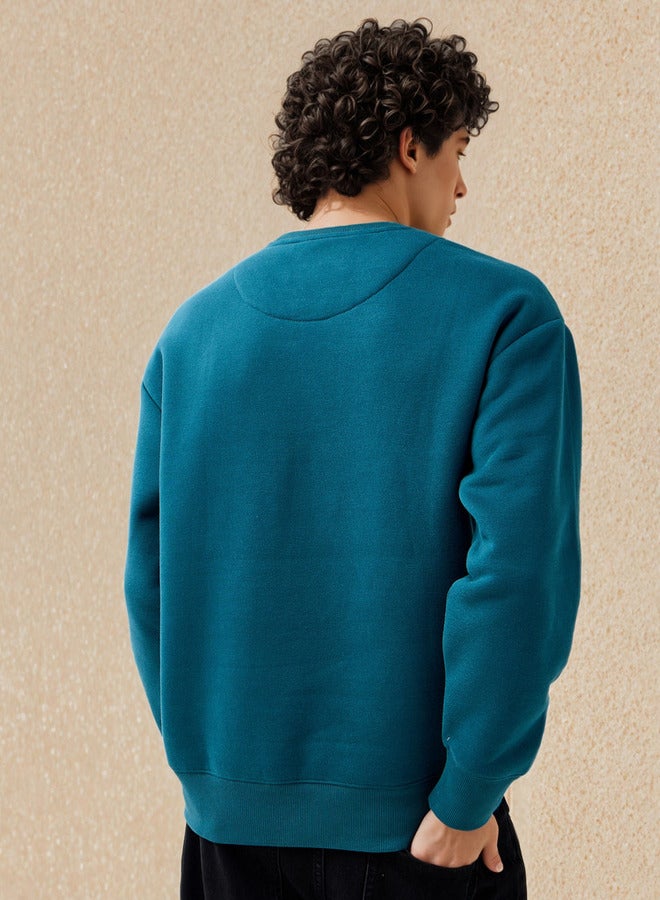 SP Characters Men Relaxed Fit The Philadelphia Eagles Print Sweatshirt - Image 3